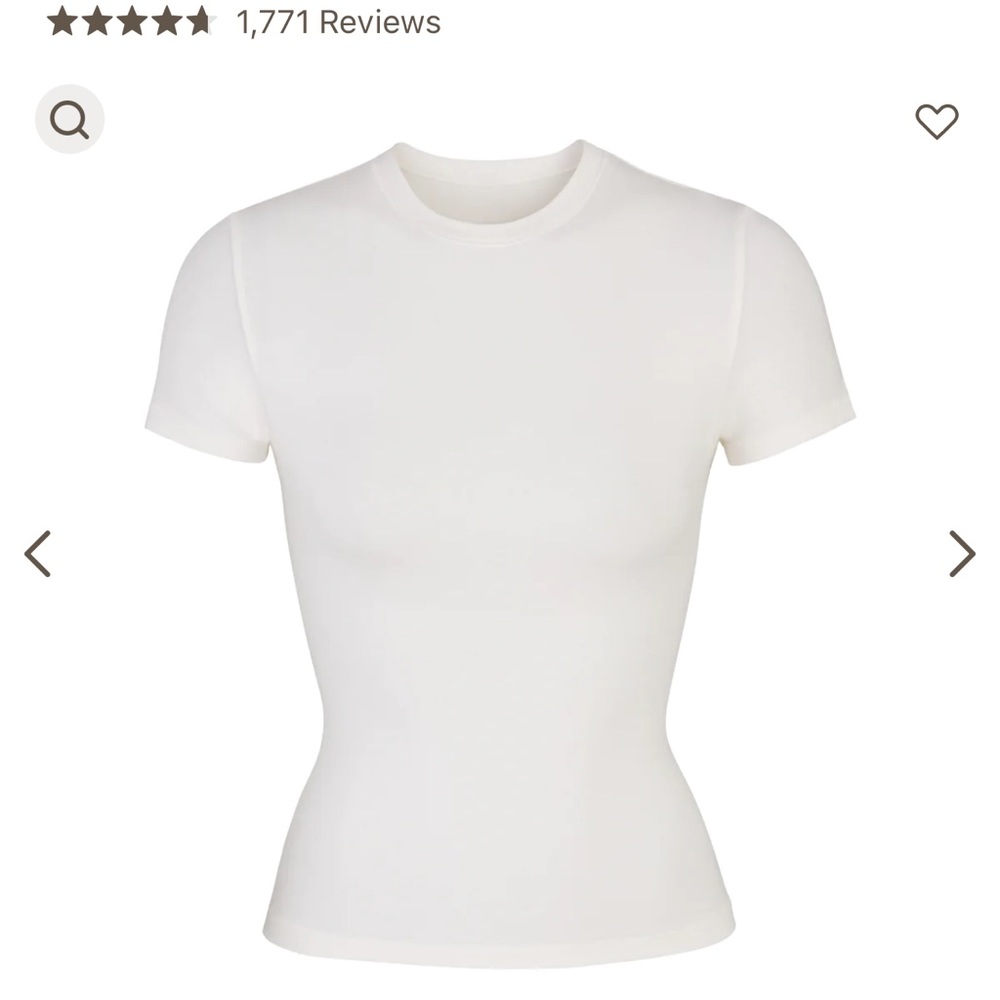 NWT SKIMS Cotton Jersey T-Shirt in Marble Sz 2X